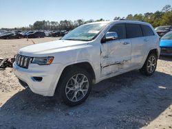 Jeep Grand Cherokee Overland salvage cars for sale: 2020 Jeep Grand Cherokee Overland