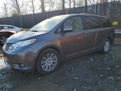 Toyota Sienna XLE salvage cars for sale: 2013 Toyota Sienna XLE