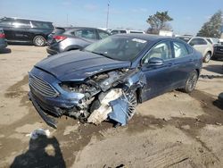 Salvage cars for sale at Woodhaven, MI auction: 2018 Ford Fusion TITANIUM/PLATINUM HEV