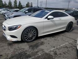 Salvage cars for sale from Copart Rancho Cucamonga, CA: 2015 Mercedes-Benz S 550
