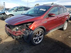 Salvage cars for sale at Woodhaven, MI auction: 2014 Ford Escape Titanium