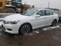 Salvage cars for sale at Chicago Heights, IL auction: 2014 Honda Accord Hybrid EXL