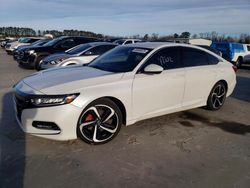 Honda salvage cars for sale: 2018 Honda Accord Sport