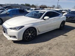 Salvage cars for sale at Sacramento, CA auction: 2019 Infiniti Q60 Pure