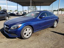 Salvage cars for sale at San Diego, CA auction: 2017 Mercedes-Benz C300