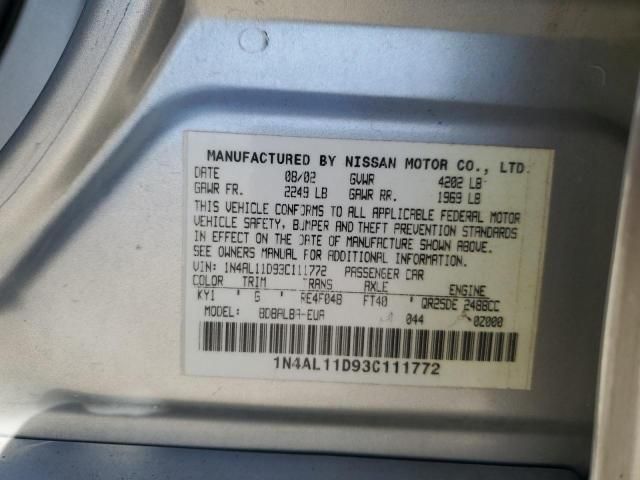 2003 Nissan Altima Base