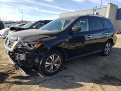 Salvage cars for sale at Woodhaven, MI auction: 2019 Nissan Pathfinder S