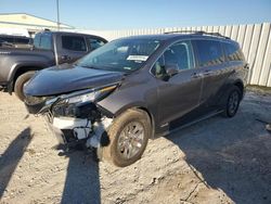 Salvage cars for sale at Houston, TX auction: 2021 Toyota Sienna XLE