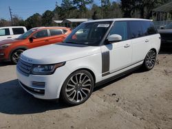 Salvage cars for sale from Copart Savannah, GA: 2015 Land Rover Range Rover Autobiography