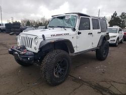 Jeep salvage cars for sale: 2017 Jeep Wrangler Unlimited Rubicon