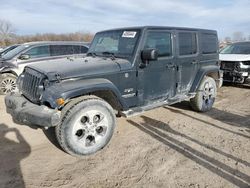 Salvage cars for sale at Des Moines, IA auction: 2017 Jeep Wrangler Unlimited Sahara