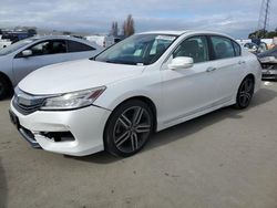 Salvage cars for sale from Copart Vallejo, CA: 2017 Honda Accord Touring
