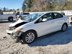 Salvage cars for sale from Copart Knightdale, NC: 2012 Honda Civic EXL