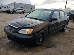 Honda Civic LX salvage cars for sale: 2003 Honda Civic LX