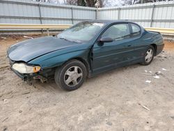 Chevrolet Montecarlo salvage cars for sale: 2000 Chevrolet Monte Carlo SS