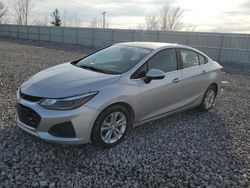 Chevrolet Cruze LT salvage cars for sale: 2019 Chevrolet Cruze LT