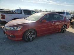Salvage cars for sale at Houston, TX auction: 2017 Honda Accord Sport