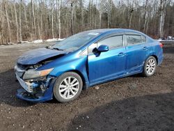 Salvage cars for sale from Copart Bowmanville, ON: 2012 Honda Civic EXL