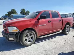 Salvage cars for sale from Copart Prairie Grove, AR: 2012 Dodge RAM 1500 ST