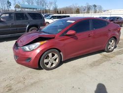 Salvage cars for sale from Copart Spartanburg, SC: 2013 Hyundai Elantra GLS