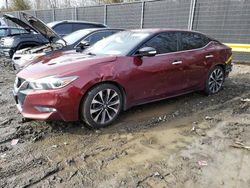Salvage cars for sale from Copart Waldorf, MD: 2017 Nissan Maxima 3.5S