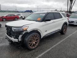 Salvage cars for sale from Copart Van Nuys, CA: 2022 Ford Explorer King Ranch