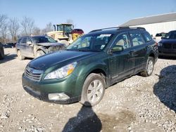 Salvage cars for sale at Cicero, IN auction: 2012 Subaru Outback 2.5I