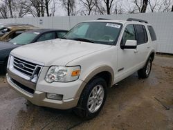 Salvage cars for sale at Bridgeton, MO auction: 2008 Ford Explorer Eddie Bauer