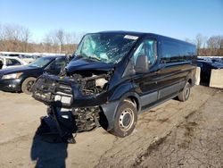 Salvage trucks for sale at Marlboro, NY auction: 2017 Ford Transit T-350