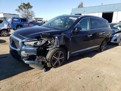 Salvage cars for sale from Copart Woodhaven, MI: 2018 Infiniti QX60