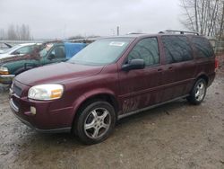 Salvage cars for sale from Copart Arlington, WA: 2006 Chevrolet Uplander LT