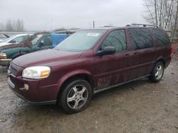 Chevrolet salvage cars for sale: 2006 Chevrolet Uplander LT