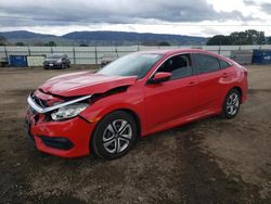 Salvage cars for sale at San Martin, CA auction: 2017 Honda Civic LX