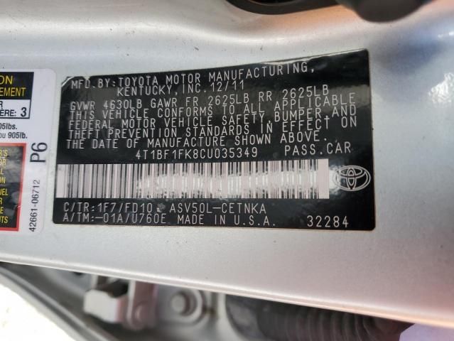 2012 Toyota Camry Base