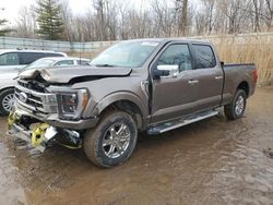 Salvage cars for sale at Davison, MI auction: 2022 Ford F150 Supercrew