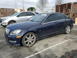 Mercedes-Benz salvage cars for sale: 2012 Mercedes-Benz C 250