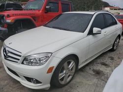 Mercedes-Benz C300 salvage cars for sale: 2010 Mercedes-Benz C300