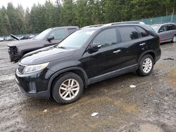 Salvage cars for sale at Graham, WA auction: 2015 KIA Sorento LX