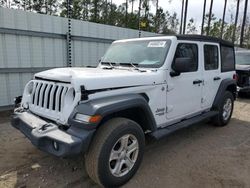 Salvage cars for sale at Harleyville, SC auction: 2020 Jeep Wrangler Unlimited Sport