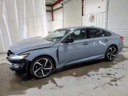 Salvage cars for sale from Copart Albany, NY: 2021 Honda Accord Sport SE