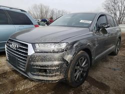 Salvage cars for sale from Copart Elgin, IL: 2017 Audi Q7 Premium Plus