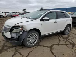 Salvage cars for sale from Copart Woodhaven, MI: 2011 Lincoln MKX