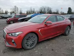 Salvage cars for sale from Copart Portland, OR: 2019 Genesis G70 Advanced