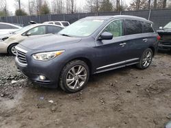 Salvage cars for sale from Copart Waldorf, MD: 2013 Infiniti JX35