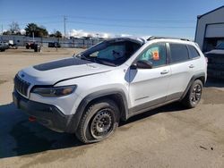 Jeep salvage cars for sale: 2019 Jeep Cherokee Trailhawk