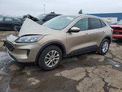Salvage cars for sale from Copart Woodhaven, MI: 2021 Ford Escape SE