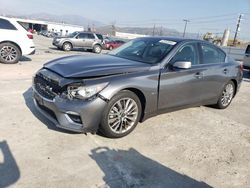 Salvage cars for sale from Copart Sun Valley, CA: 2018 Infiniti Q50 Luxe