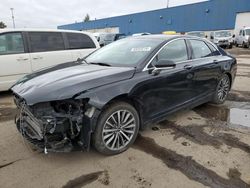 Salvage cars for sale at Woodhaven, MI auction: 2018 Lincoln MKZ Hybrid Select