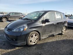 Honda FIT S salvage cars for sale: 2007 Honda FIT S