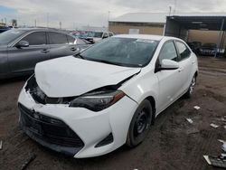 Salvage cars for sale from Copart Brighton, CO: 2018 Toyota Corolla L
